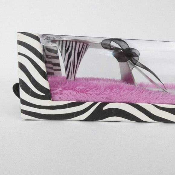 High Heel Cake Server Zebra Black White Magnetic Heel Wild Eye Designs NEW - Picture 11 of 15